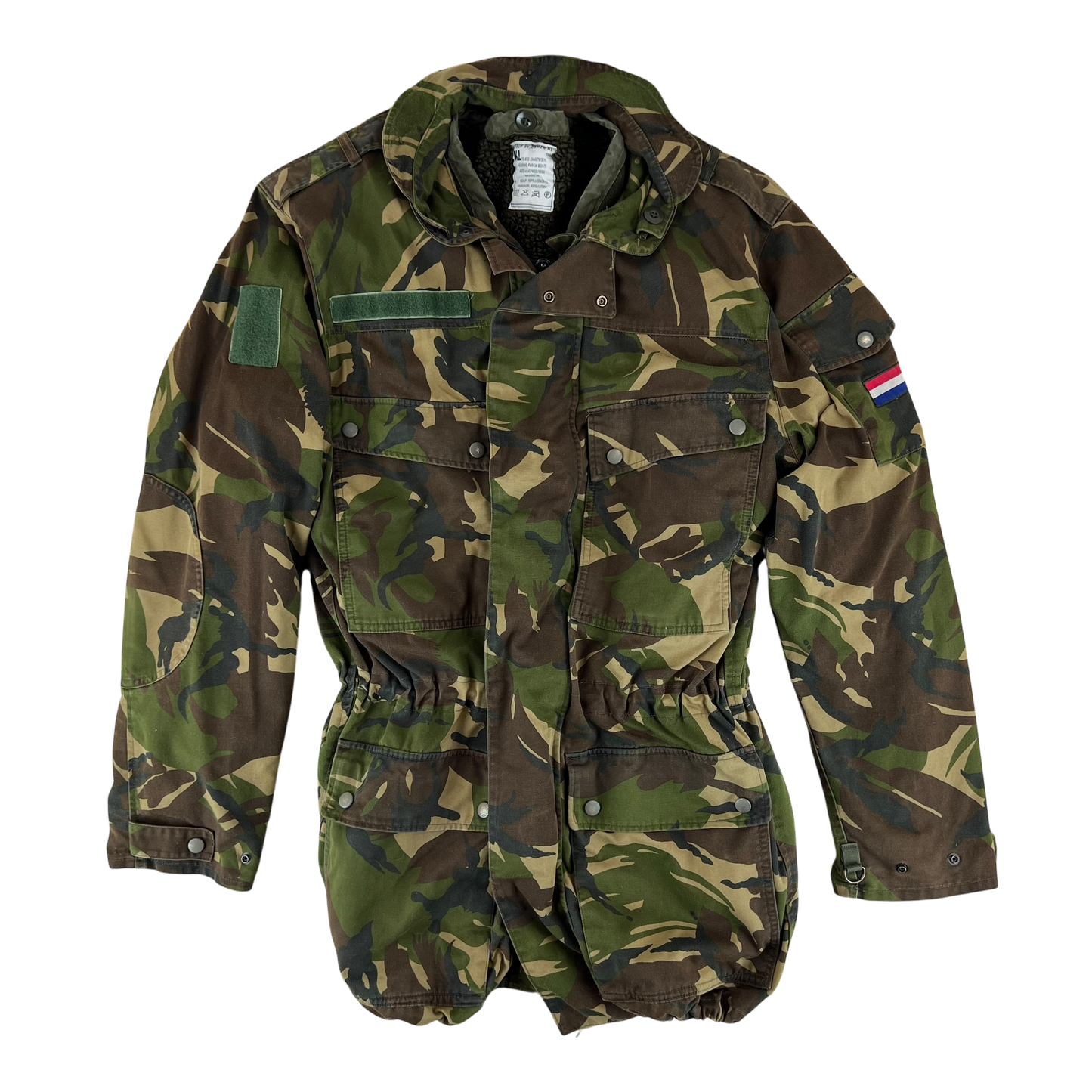 Dutch Army M93 DPM Woodland Camouflage Combat Jacket w/ Liner - Medium