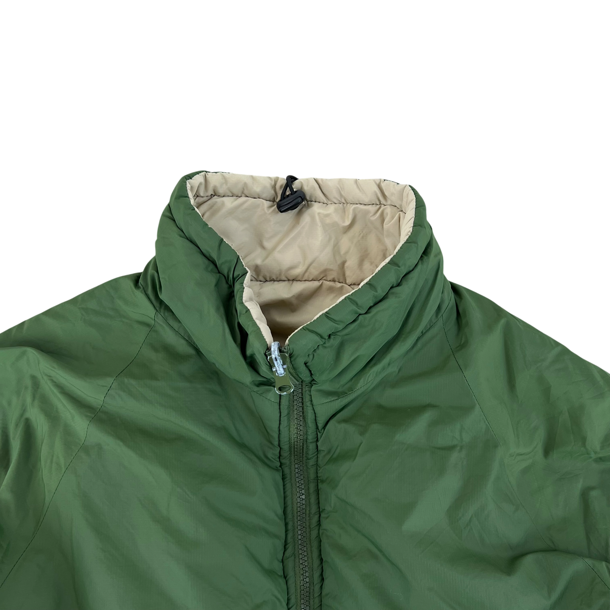 British Army Reversible Thermal Olive Green / Tan Quilted Jacket - Medium