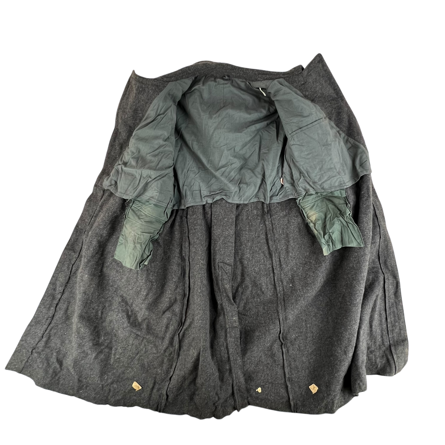 Bulgarian People's Army 70s Grey Wool Greatcoat - Large