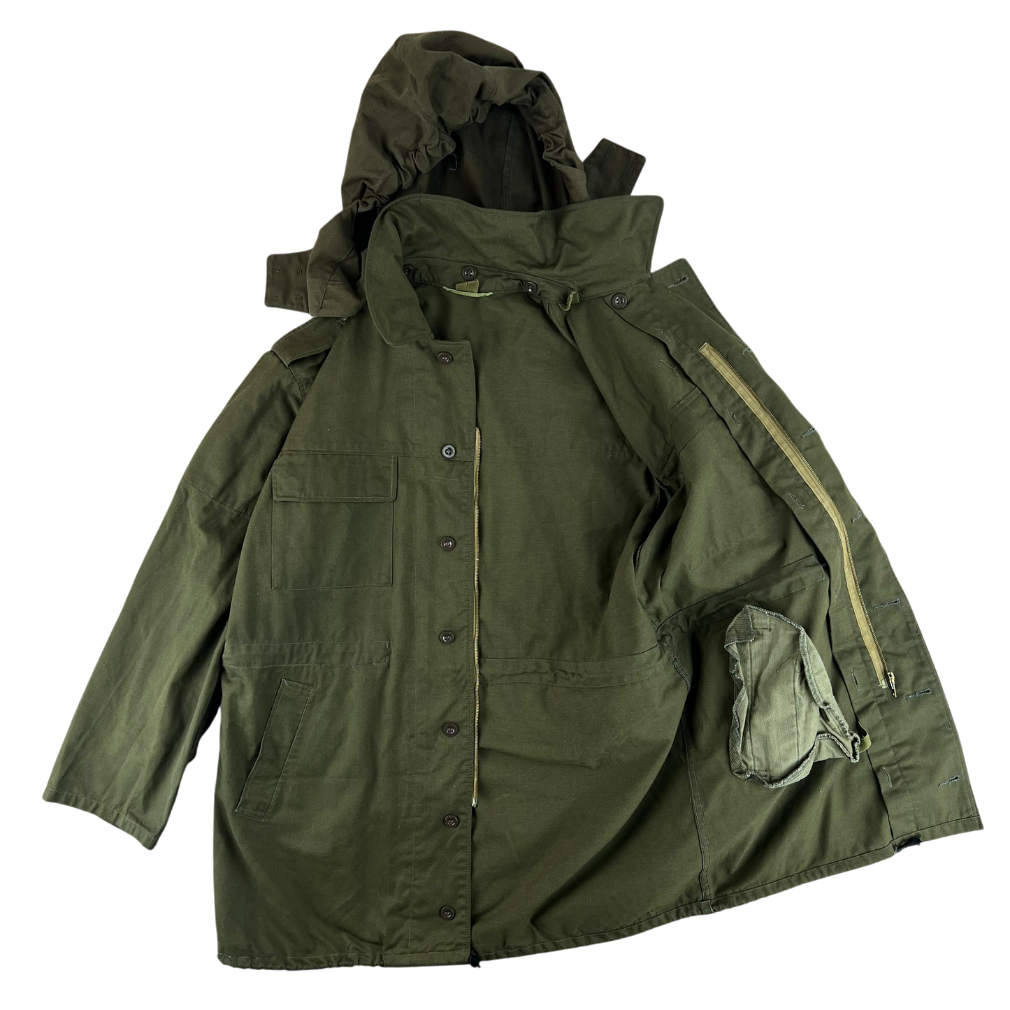 Czechoslovak Army M85 Field Parka Olive Green w/ Hood - Medium 172/100