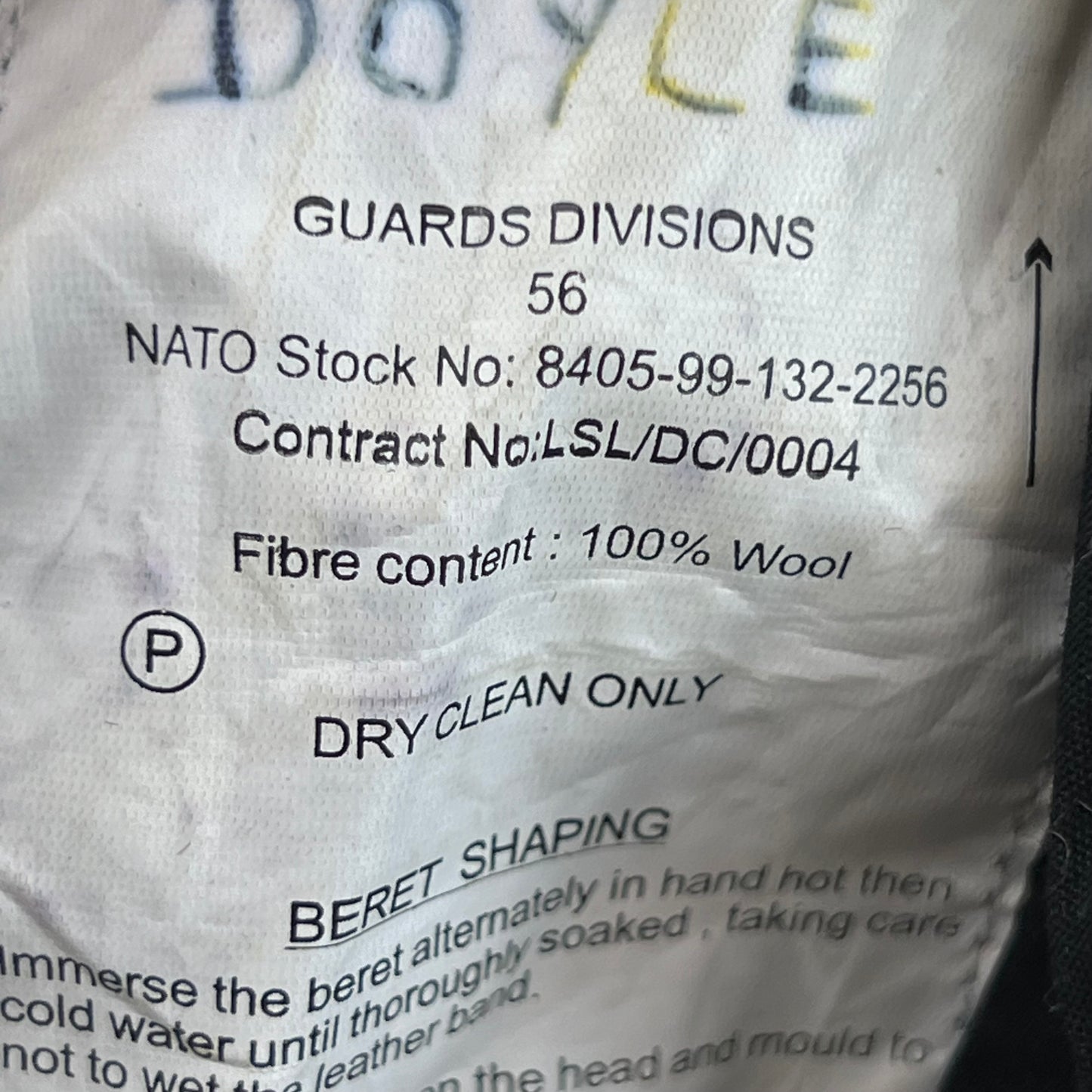 British Army Khaki Beret w/ Badge - Royal Anglian - Small 56cm