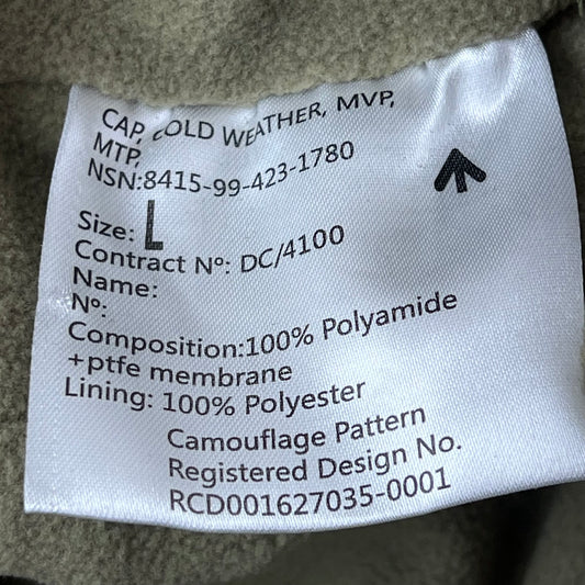 British Army MTP Camouflage MVP Cold Weather Cap - Large