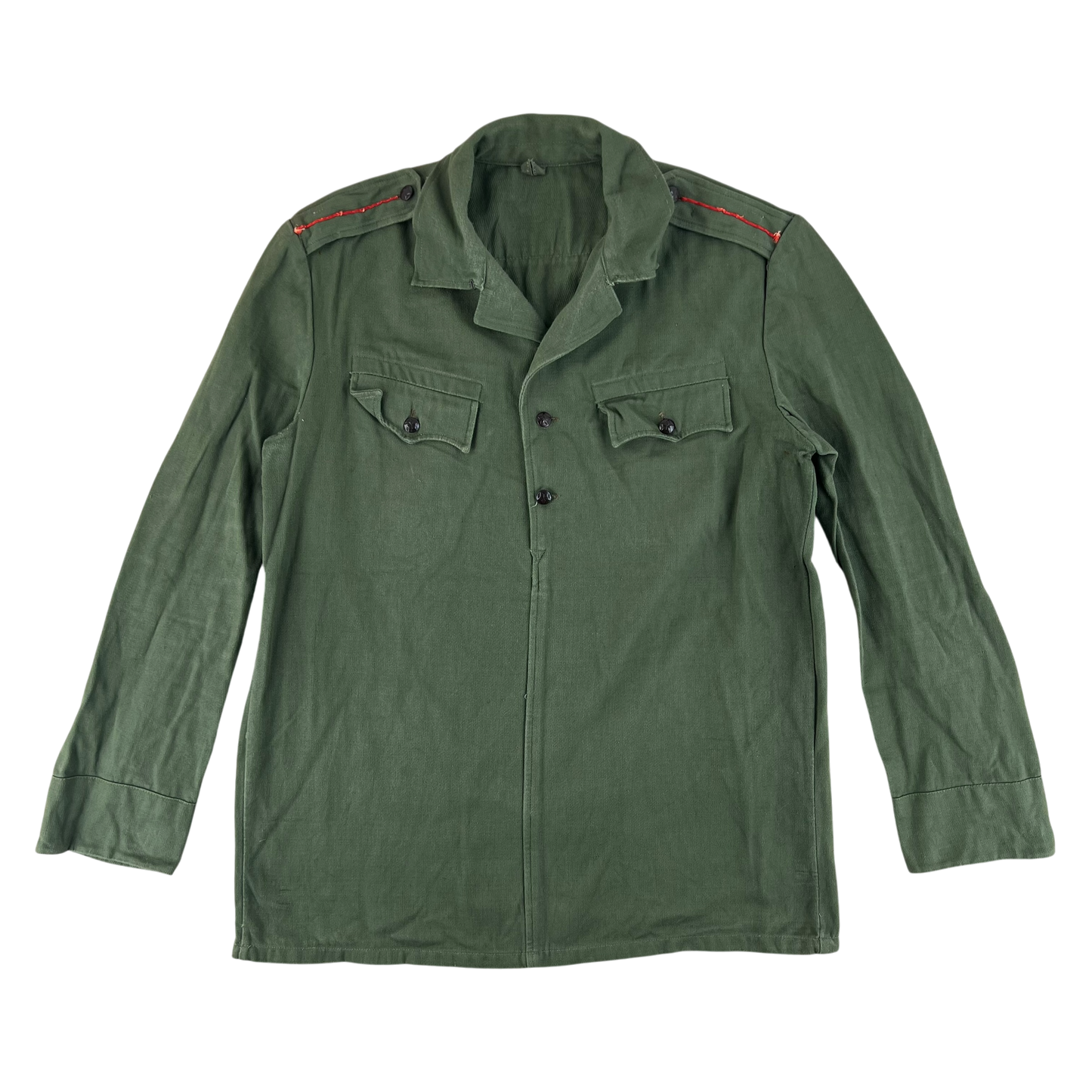Bulgarian People's Army Olive Green Cossack Shirt - Medium