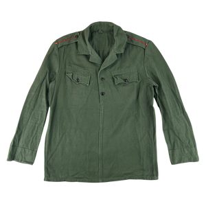Bulgarian People's Army Olive Green Cossack Shirt - Medium