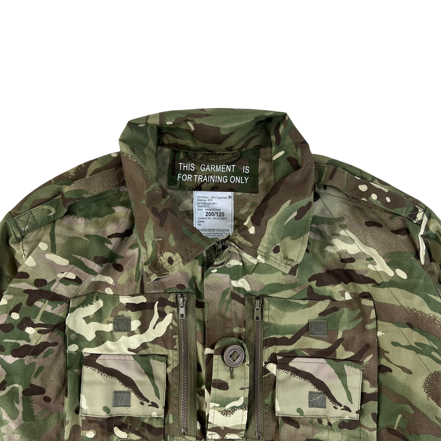 British Army MTP Camo AFV Crewman Exercise Coveralls - X Large 200/120