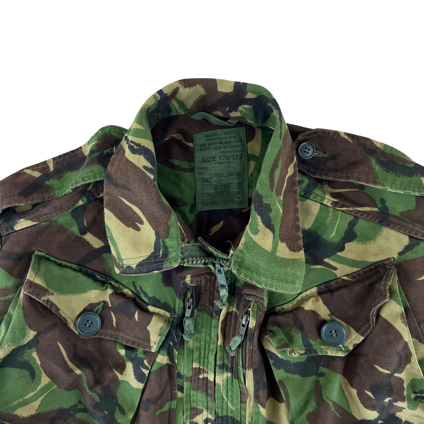 British Army 94 Pattern Woodland DPM Camo Combat Smock - Large 170/112