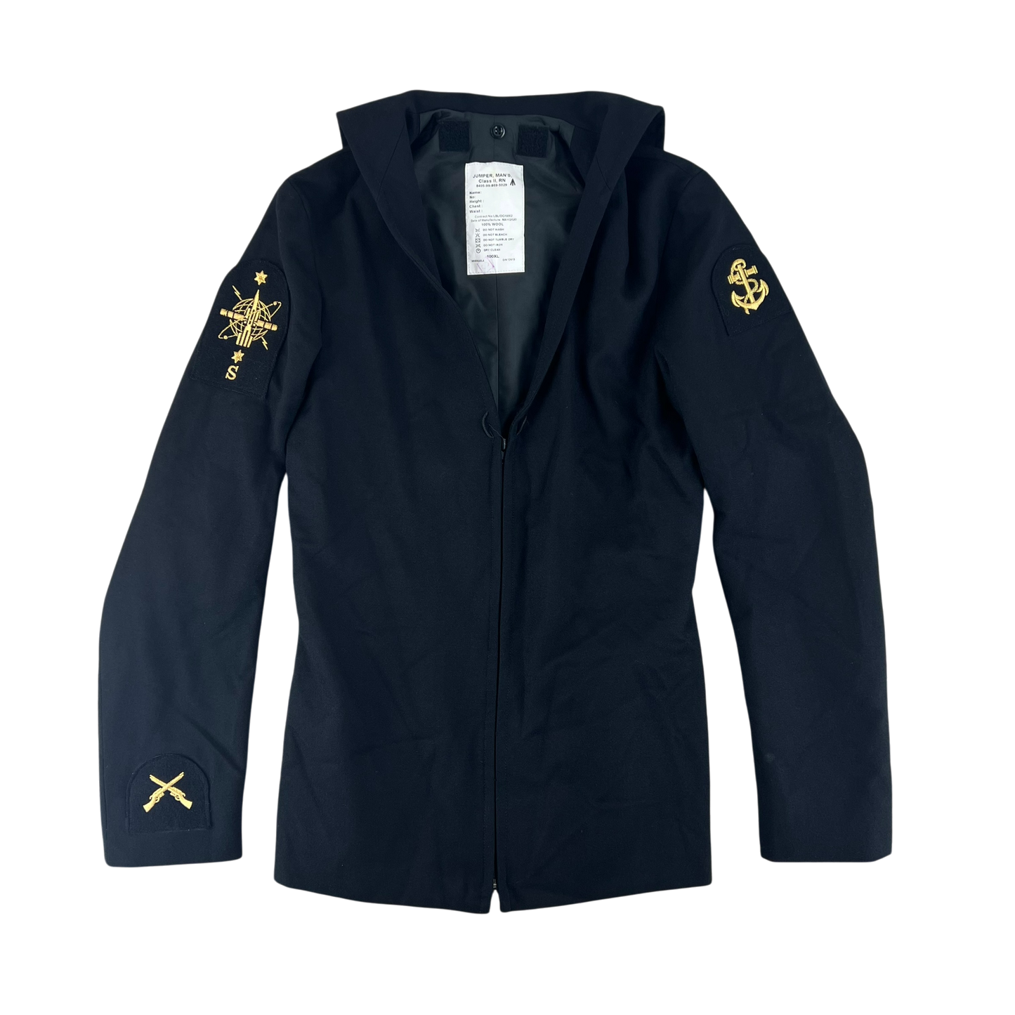 British Royal Navy Class II Jumper Sailor's Top - Medium 100XL