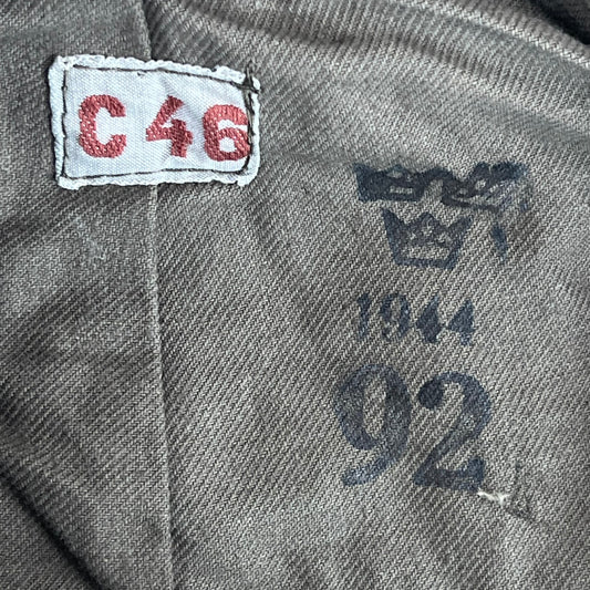 Swedish Army WW2 M39 Wool Jacket 1944 - Medium