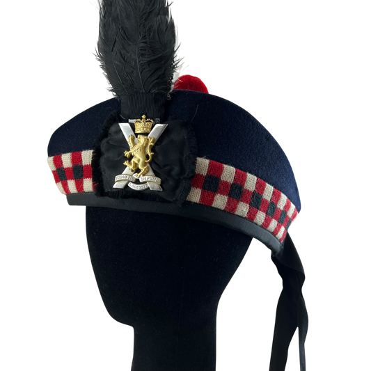British Army Glengarry w/ Badge & Plume - Royal Regiment of Scotland - X Small 54cm