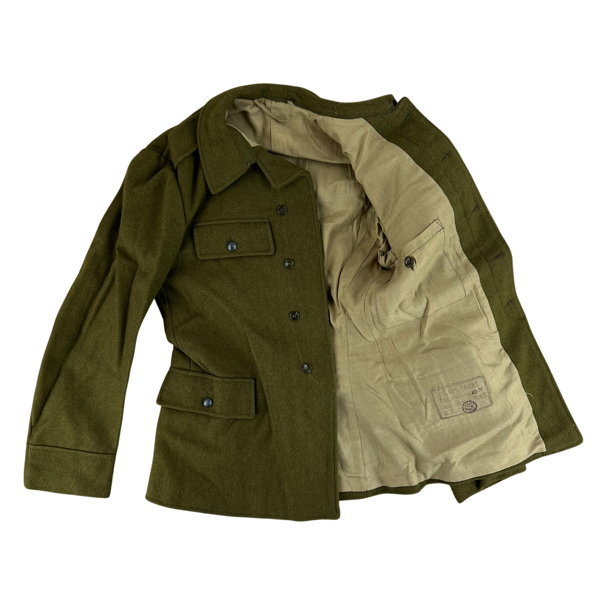 Romanian People's Army Khaki Field Jacket - Small
