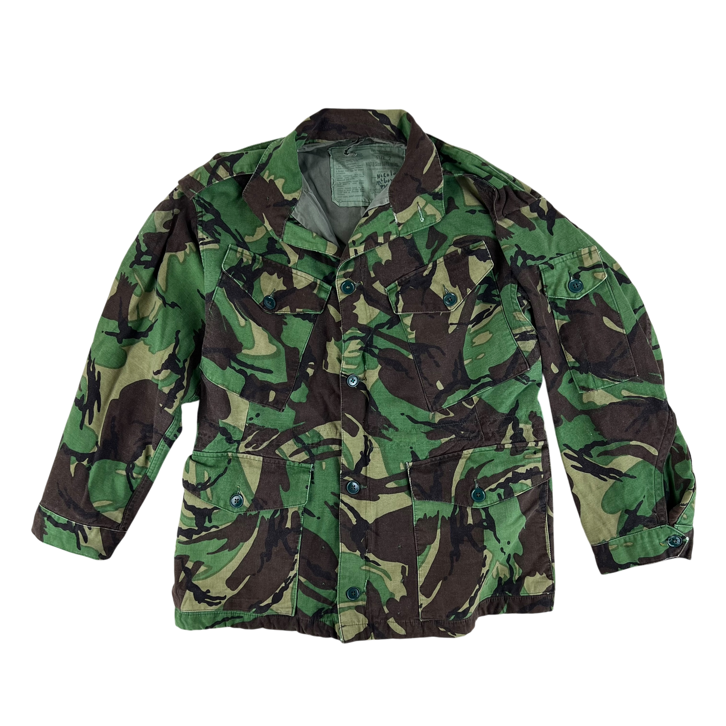 British Army 85 Pattern DPM Camouflage Combat Smock - Medium SIZE 2