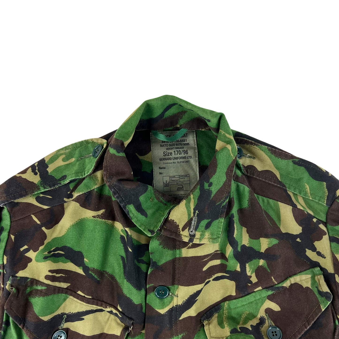 British Army 85 Pattern Woodland DPM Camo Combat Smock - Medium 170/96