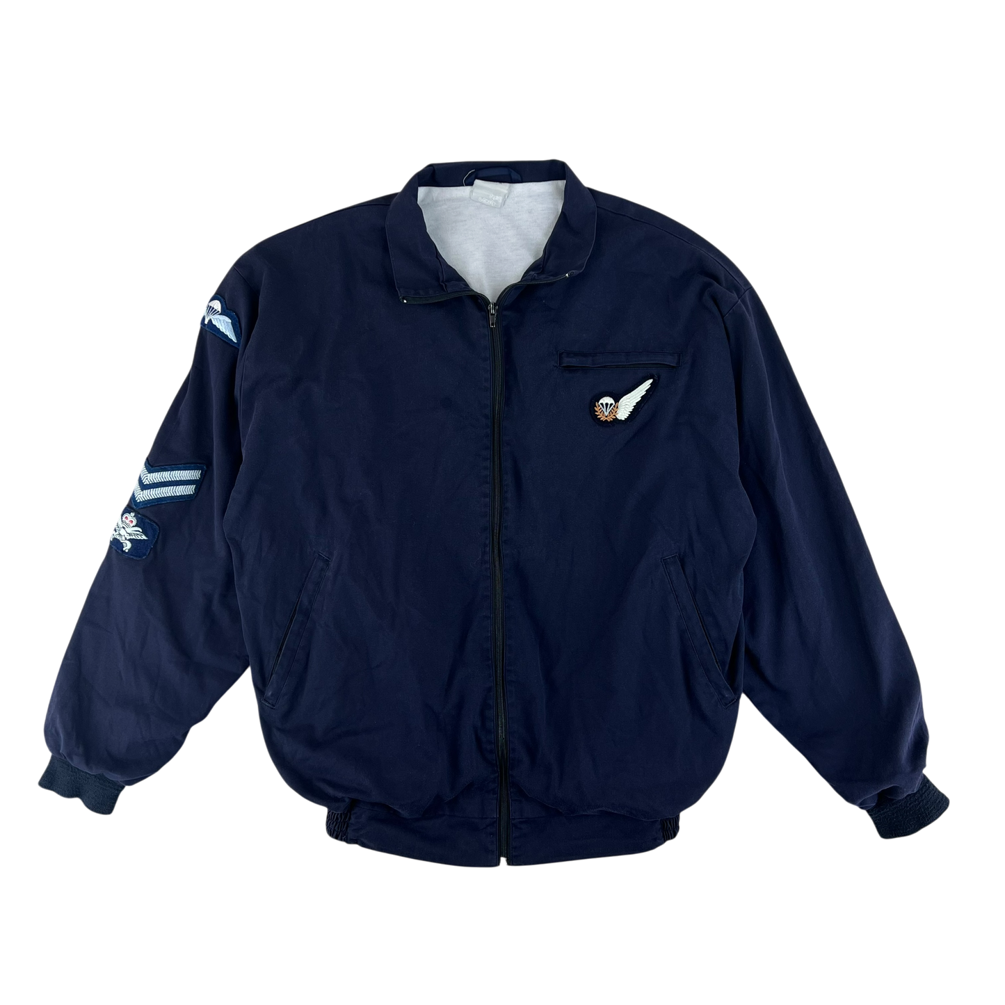 British Army / Tri-Services Navy Blue PTI Tracksuit Top Jacket - X Large