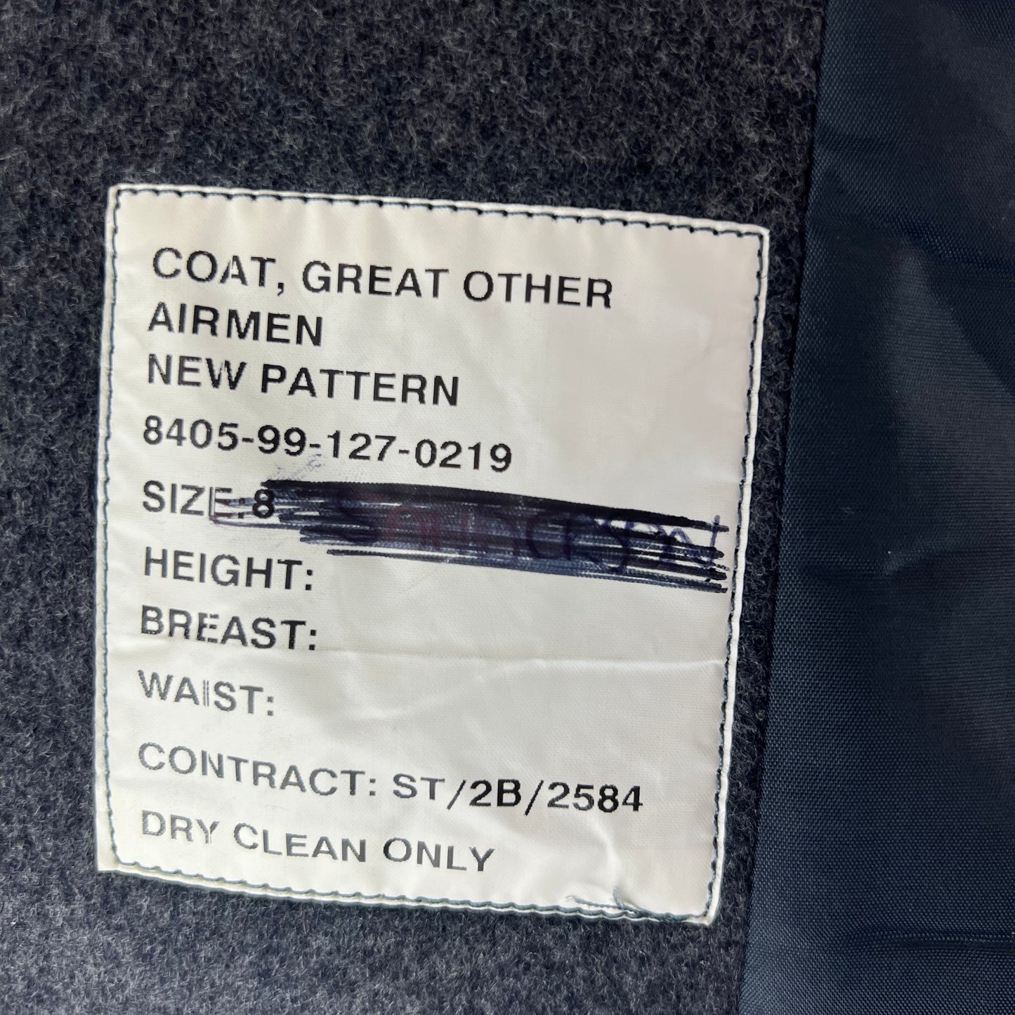 British RAF "Crombie" Wool Greatcoat - Medium
