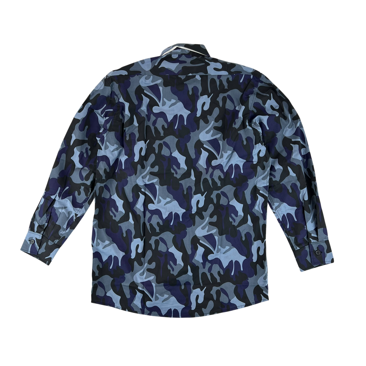 Romanian Army / Police M1990 Blue Leaf Camouflage Long Sleeve Shirt - Large