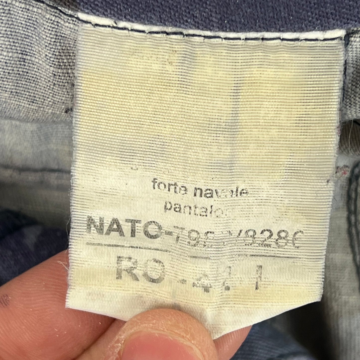 Romanian Navy M2017 Blue Camouflage Ripstop Trousers - W32 L31
