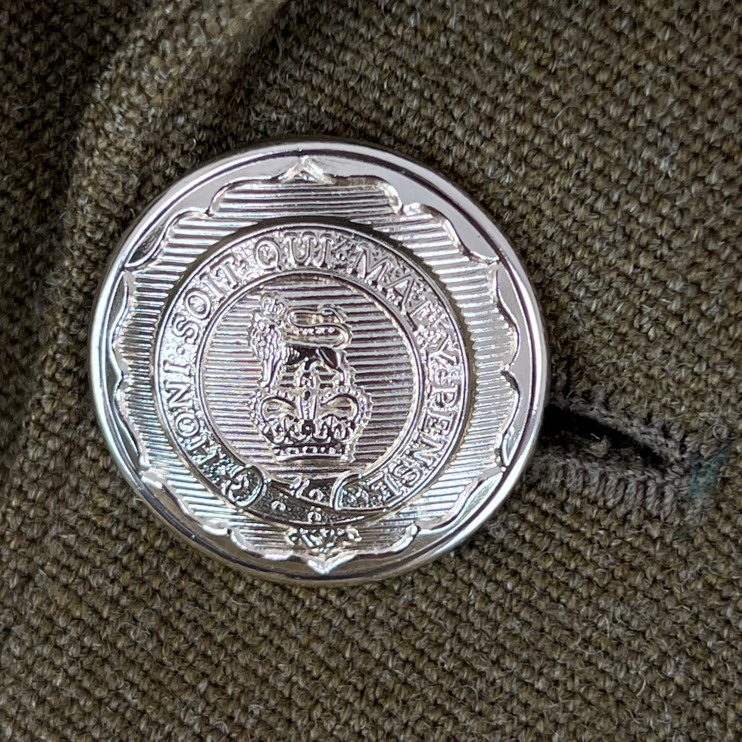 British Army 60s Moss Bros. No. 2 Olive Green Dress Jacket - RLC - Medium