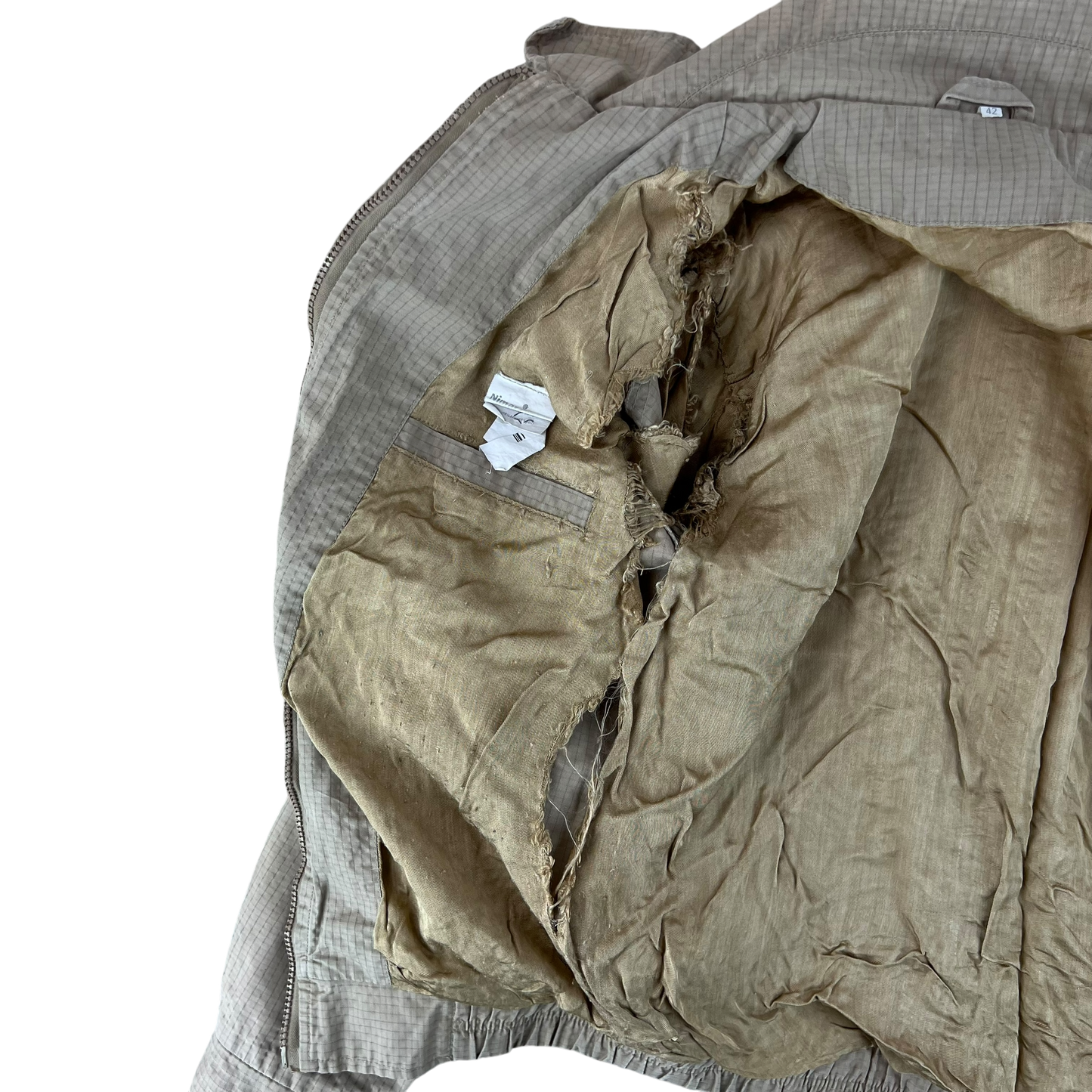 Romanian Army Tan Ripstop Blouson Jacket - Medium