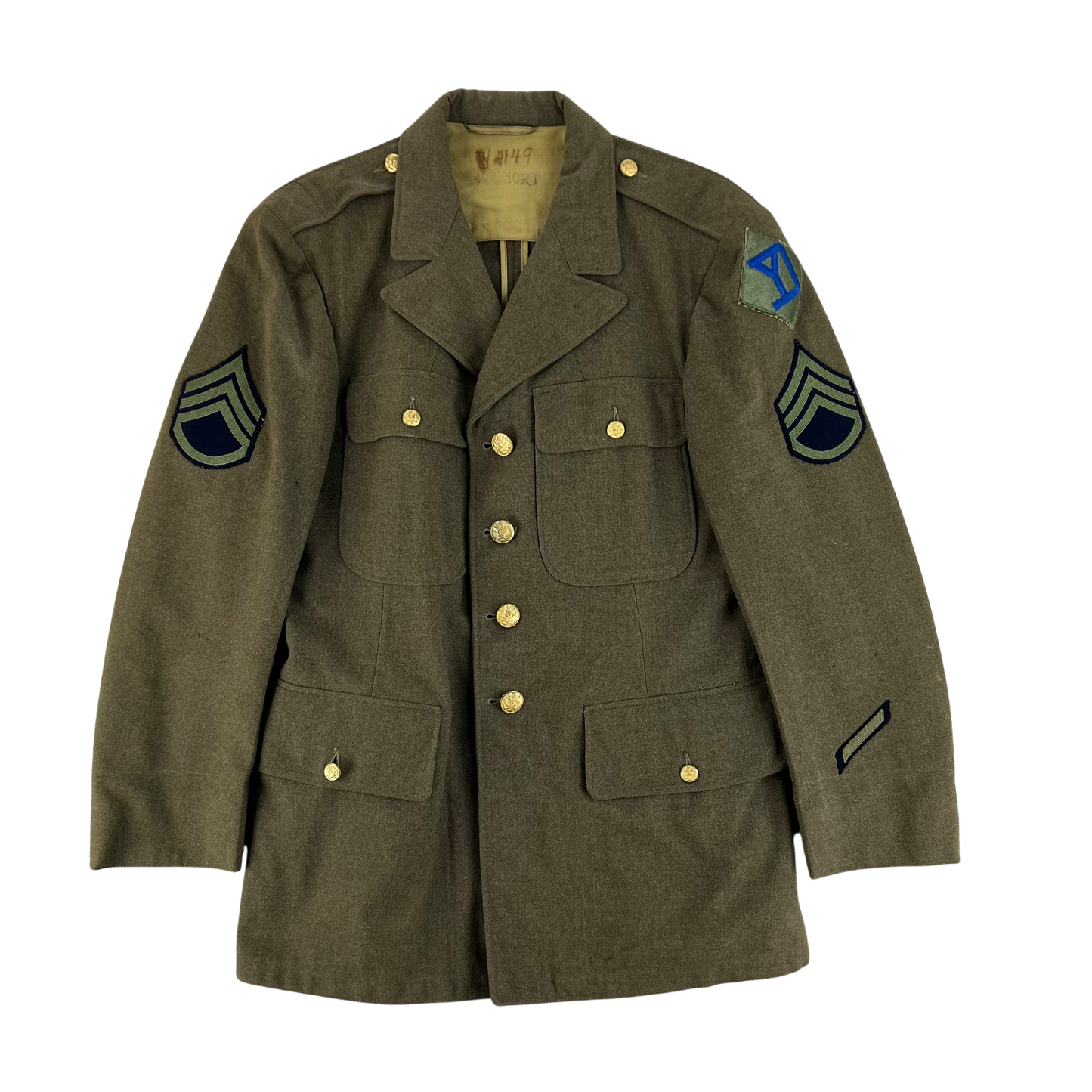 US Army WW2 Officer's Service Dress Jacket 1942 - Medium 40S