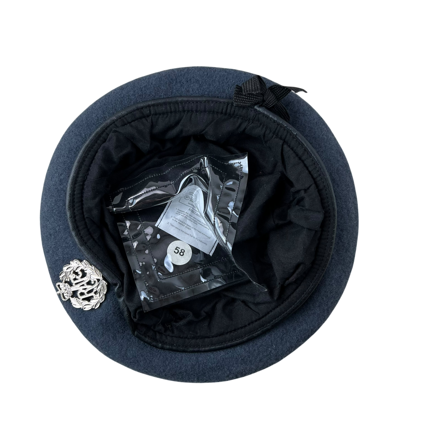 British RAF Beret w/ Badge - Medium 58cm