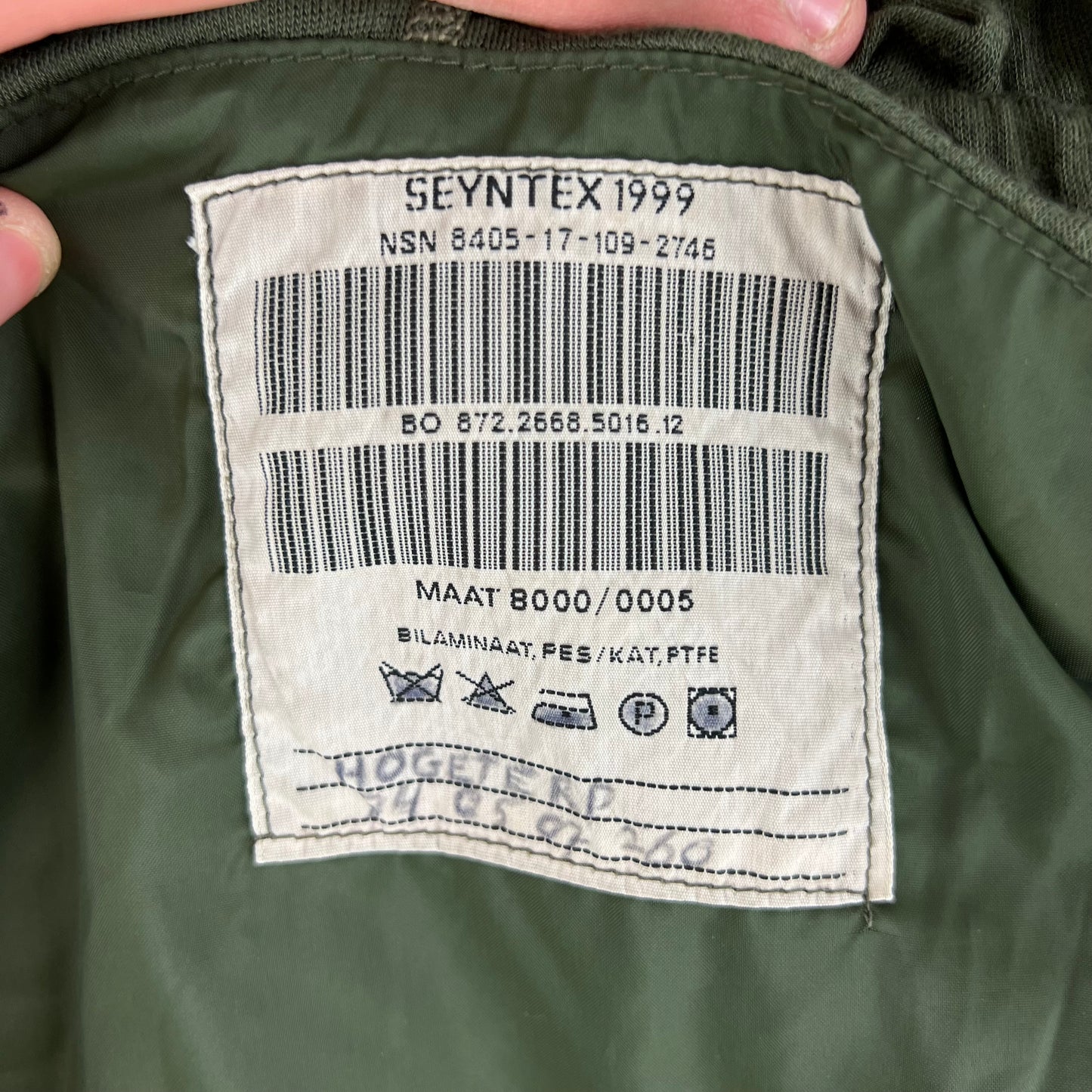 Dutch Army M93 DPM Woodland Camouflage MVP Parka - Large