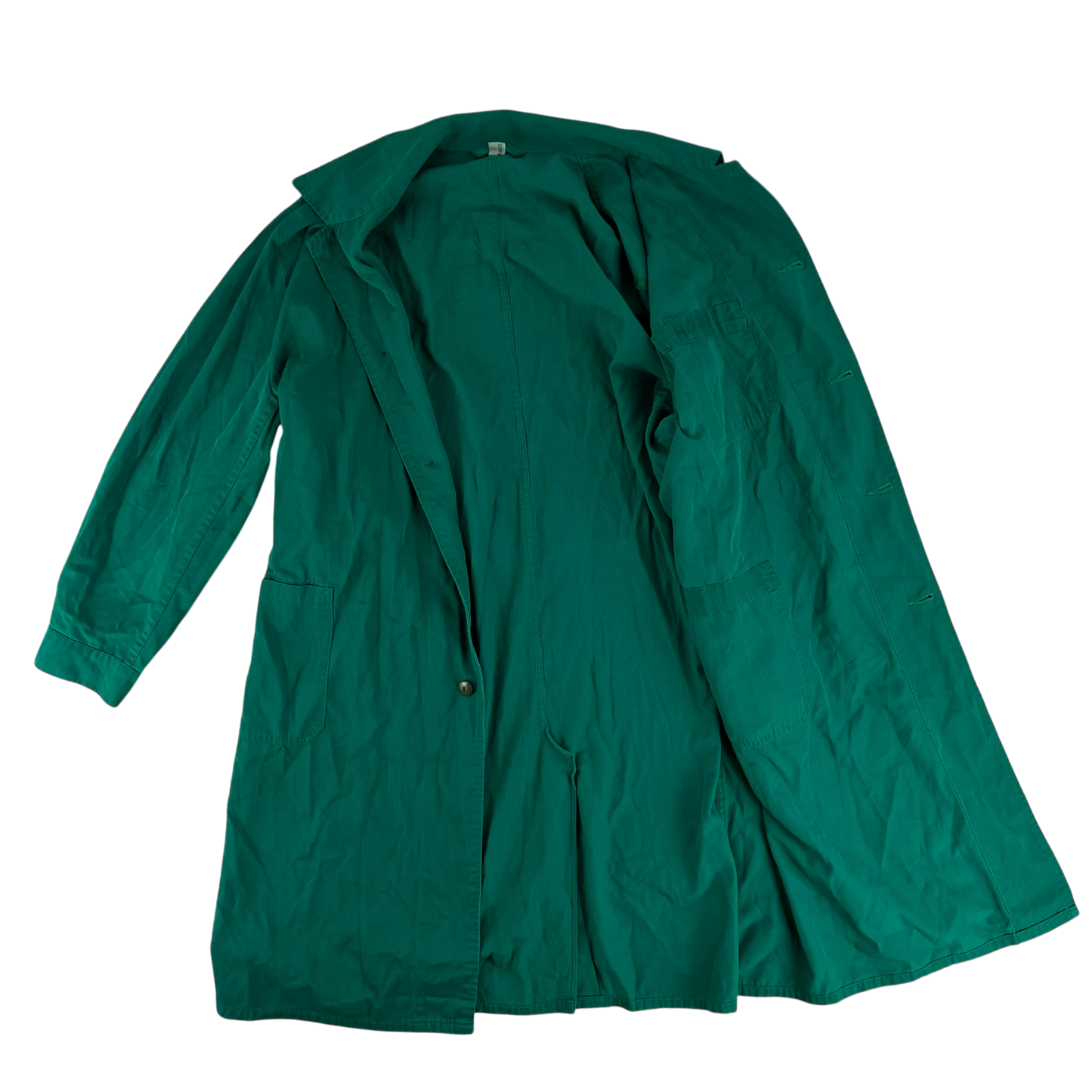 Austrian Army Green Blue Chore Coat - Large