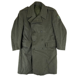 Italian Army 60's Khaki Greatcoat - Alpine Brigade - Large