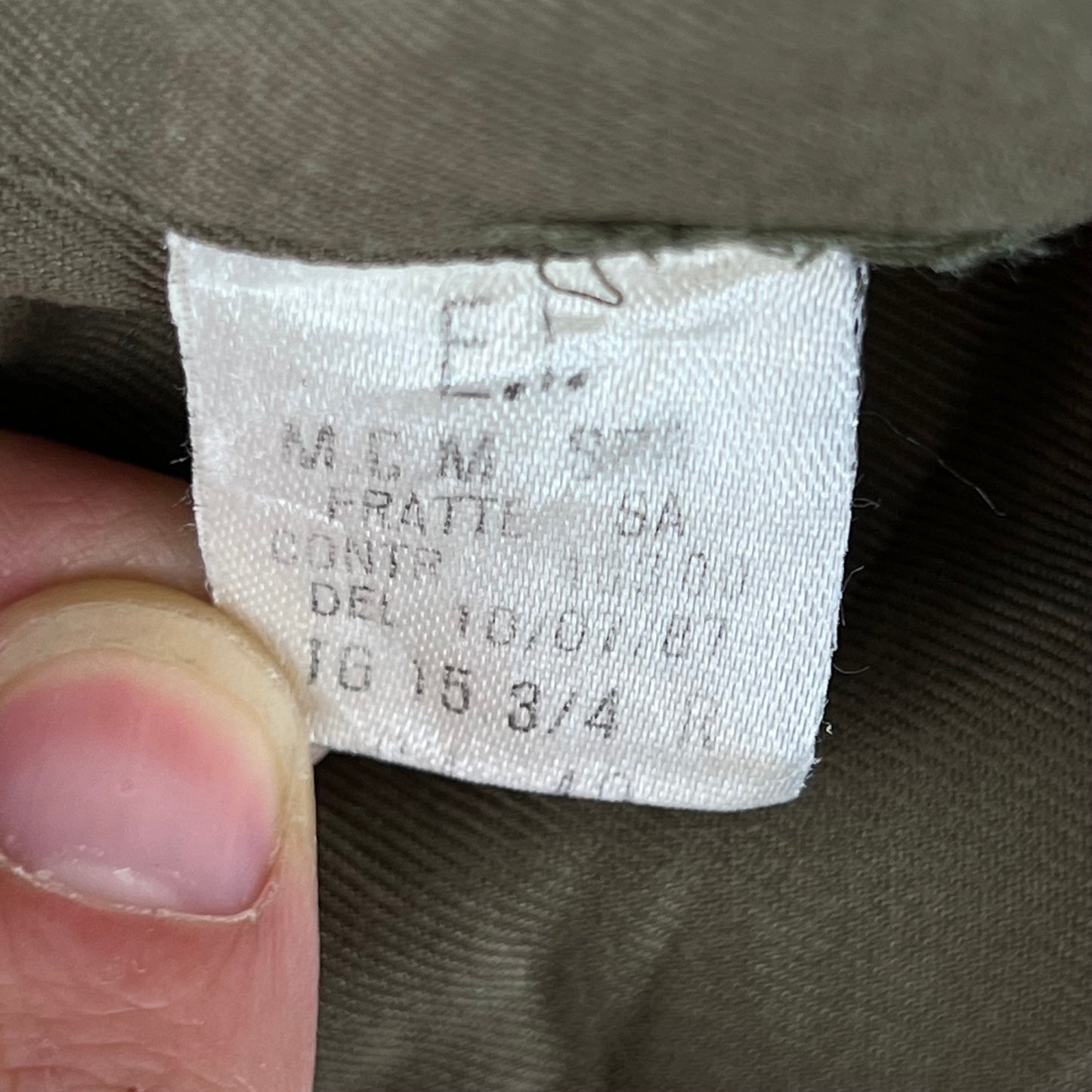 Italian Army Roma 75 Short Sleeve Safari Shirt -