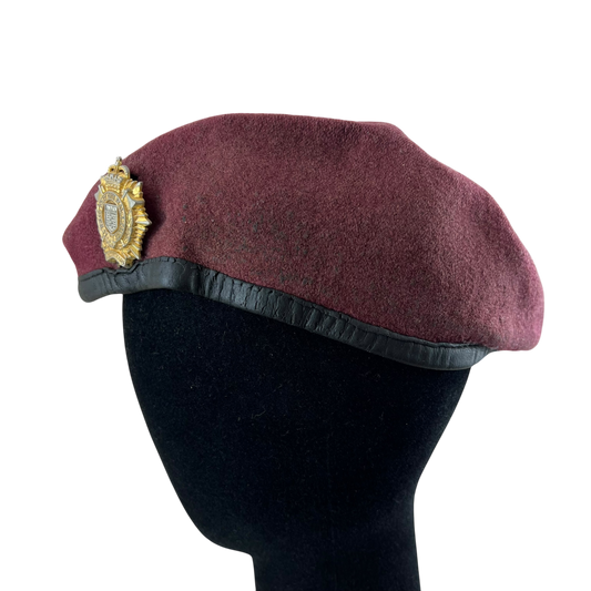 British Army Royal Logistics Corps Beret w/ Badge - Small 55cm