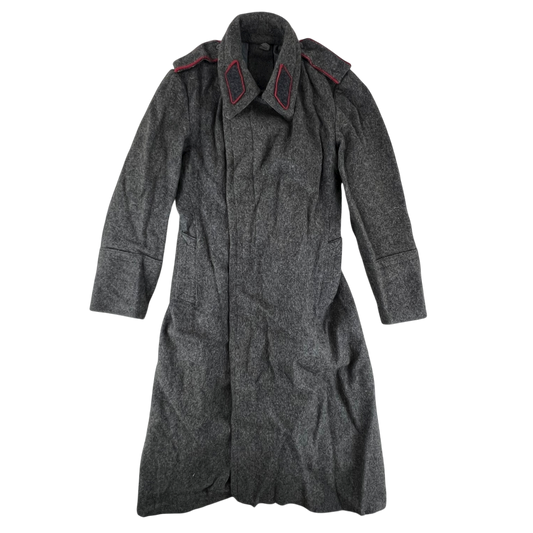Bulgarian People's Army 50s Grey Wool Greatcoat - Medium