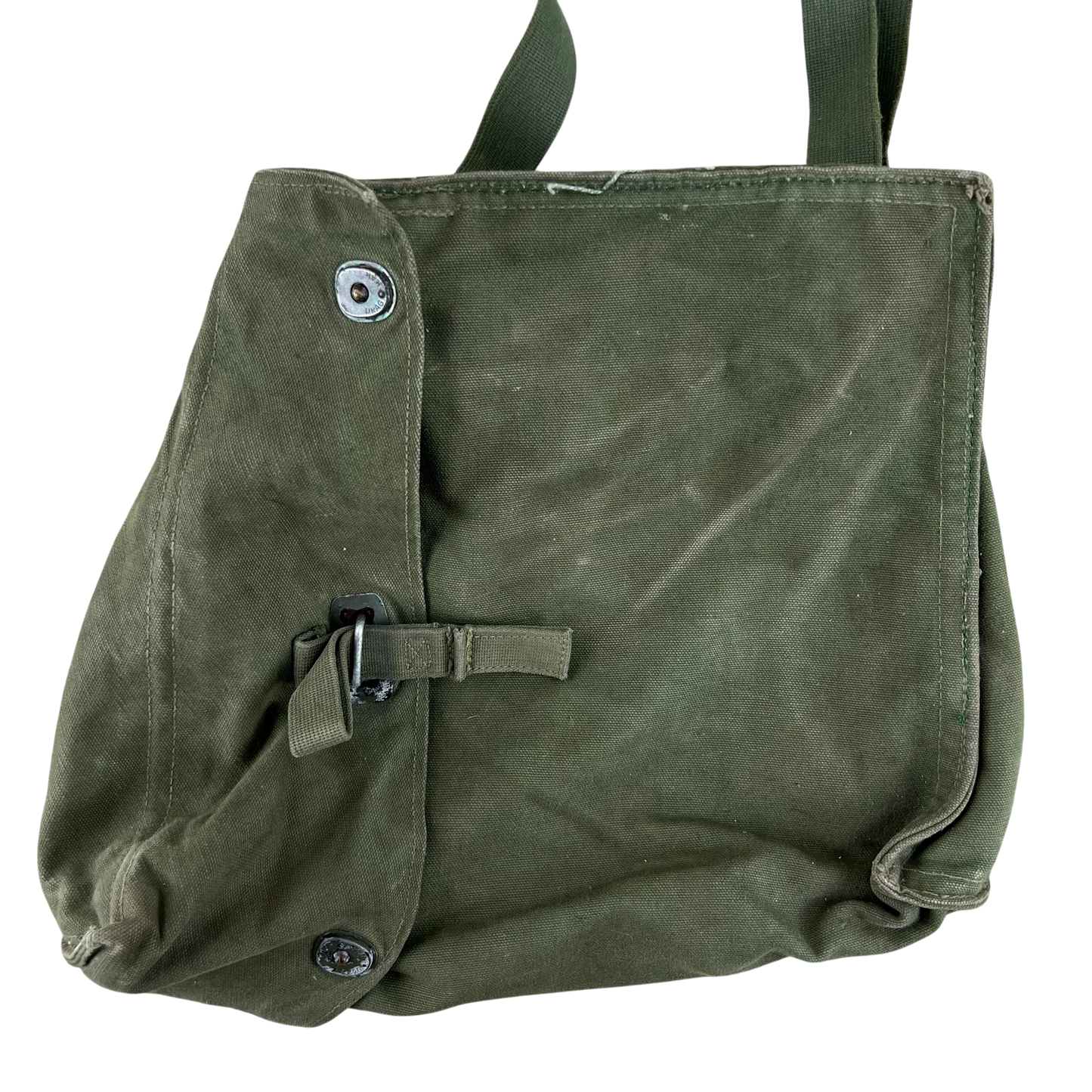 Swedish Army M51 Bag Gas Mask Haversack Olive Green Canvas