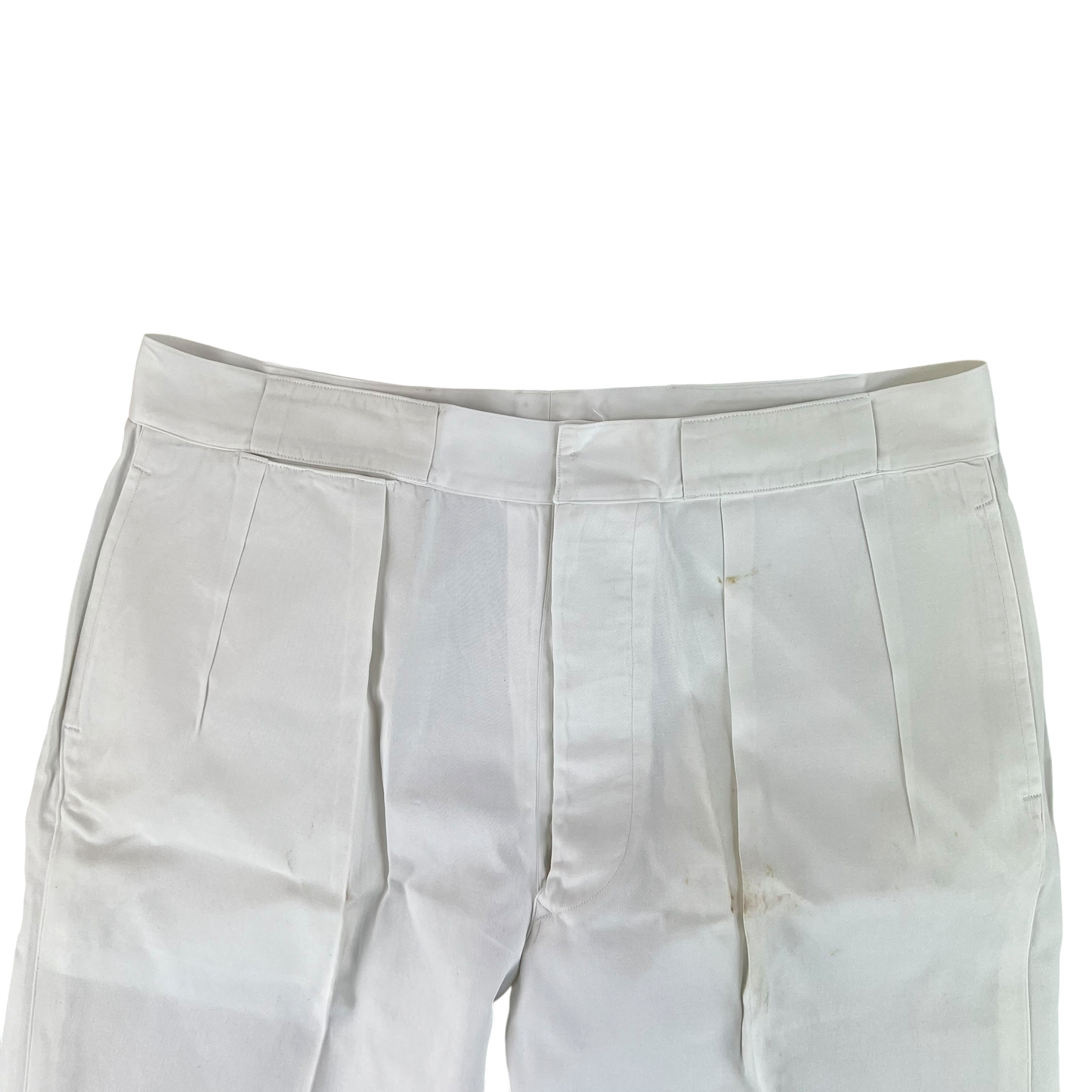British Merchant Navy 50s Tropical White Trousers - W39 L31