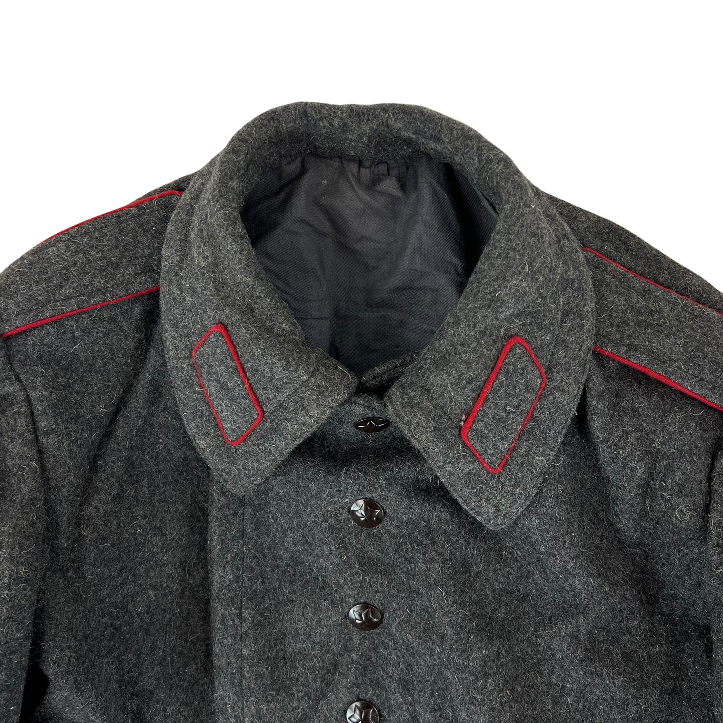 Bulgarian People's Army 60s Grey Wool Greatcoat - Medium