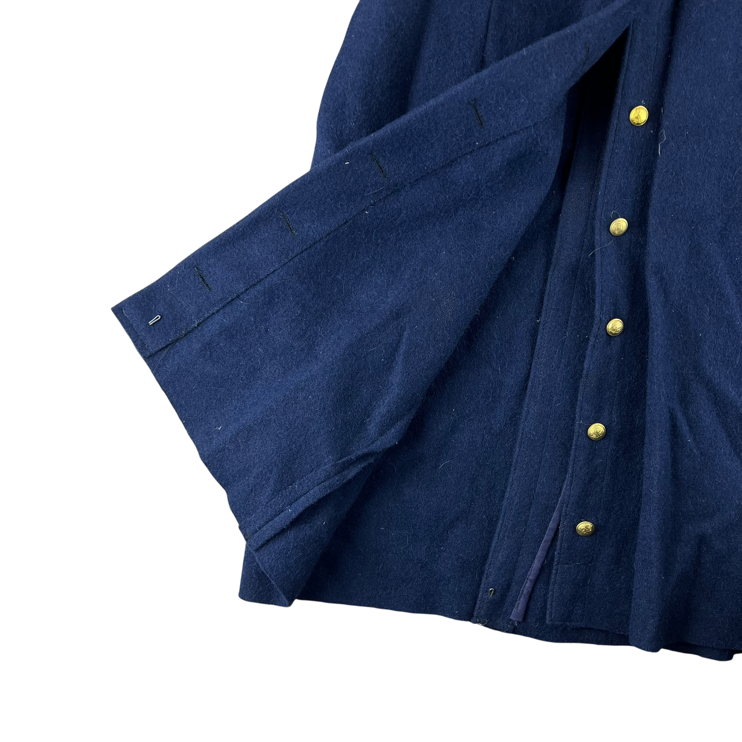 Romanian People's Navy 80s Blue Wool Greatcoat - Medium