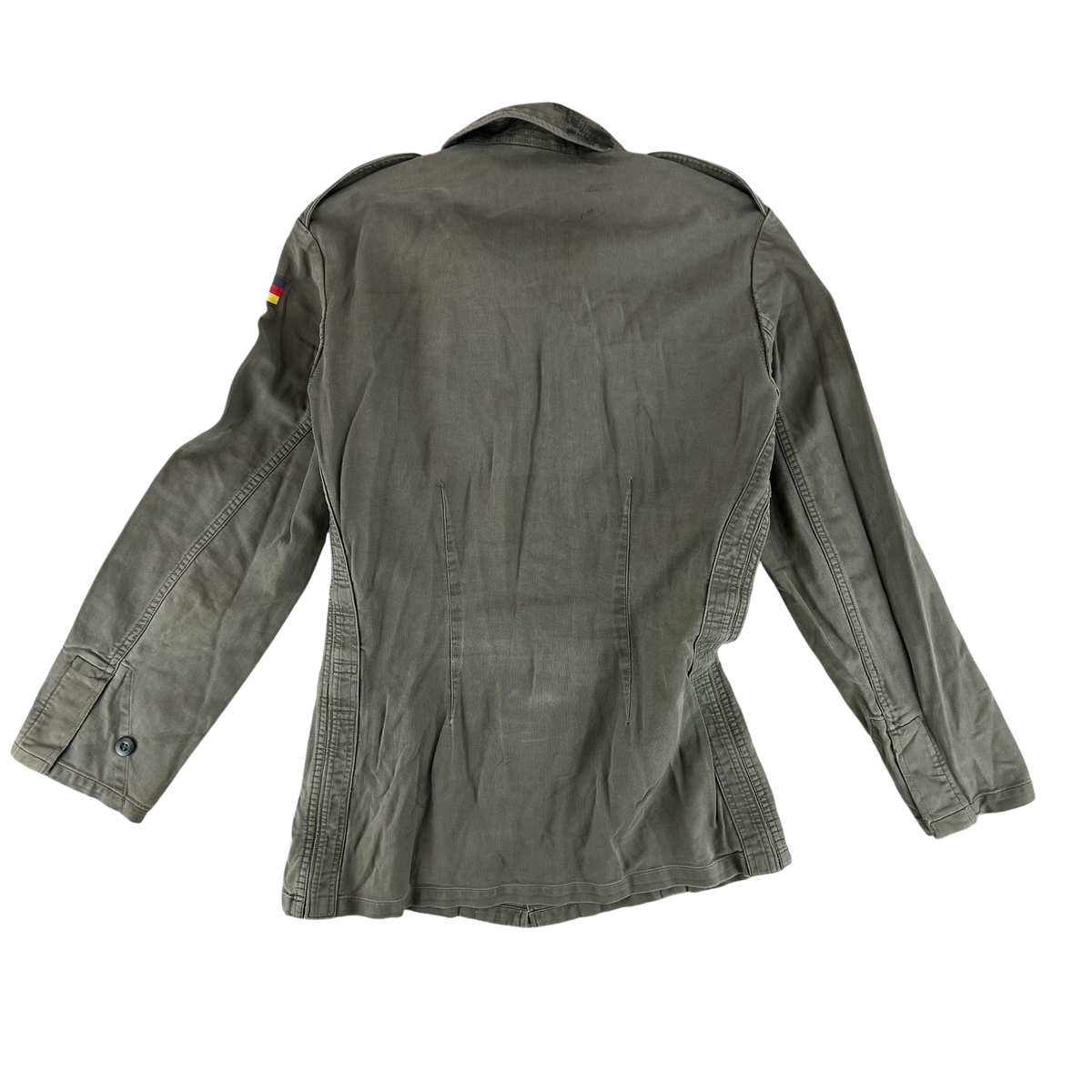 West German Army Moleskin Field Grey Long Sleeve Field Shirt - Medium