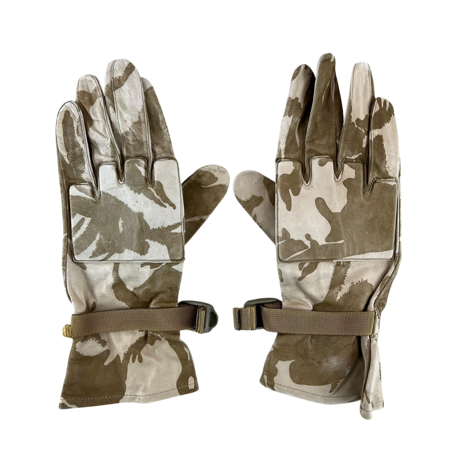 British Army Desert DPM Camouflage Warm Weather Leather Gloves - X Large SIZE 10