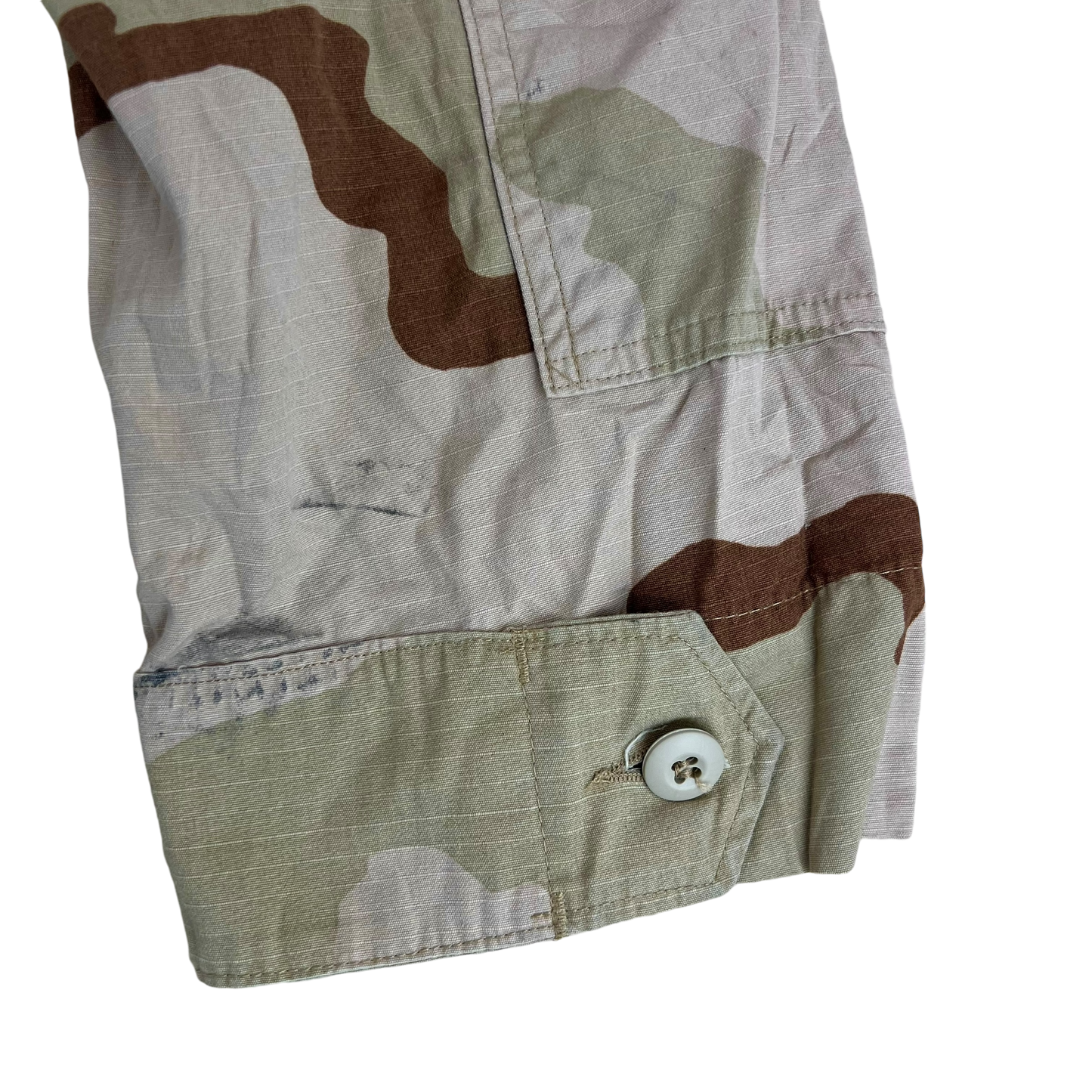 US Air Force Tri-Colour Desert "Coffee Stain" Camo Combat Jacket Ripstop w/ Patches - Large