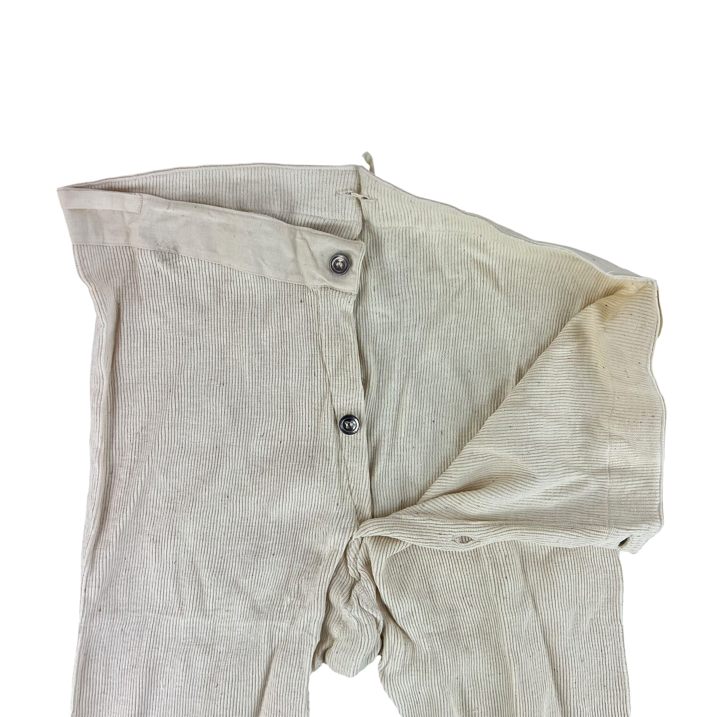 Swedish Army 40s Cream Long Johns Trousers - W34 L29