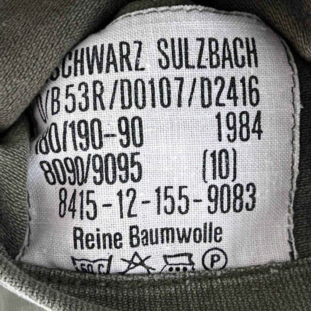 West German Army Moleskin Field Grey Long Sleeve Field Shirt - Medium
