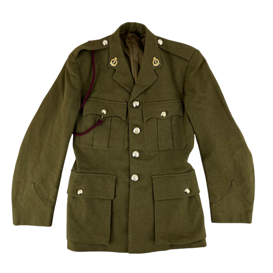 British Army 70s No. 2 Khaki Green Dress Jacket - Medical Corps - Small