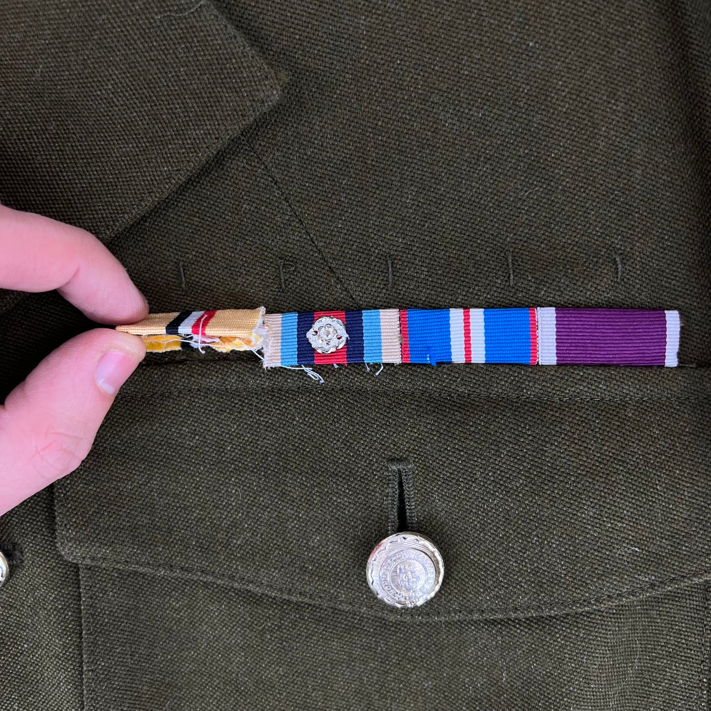 British Army 1980 Pattern No. 2 Olive Green Dress Jacket - RLC - Large 176/115