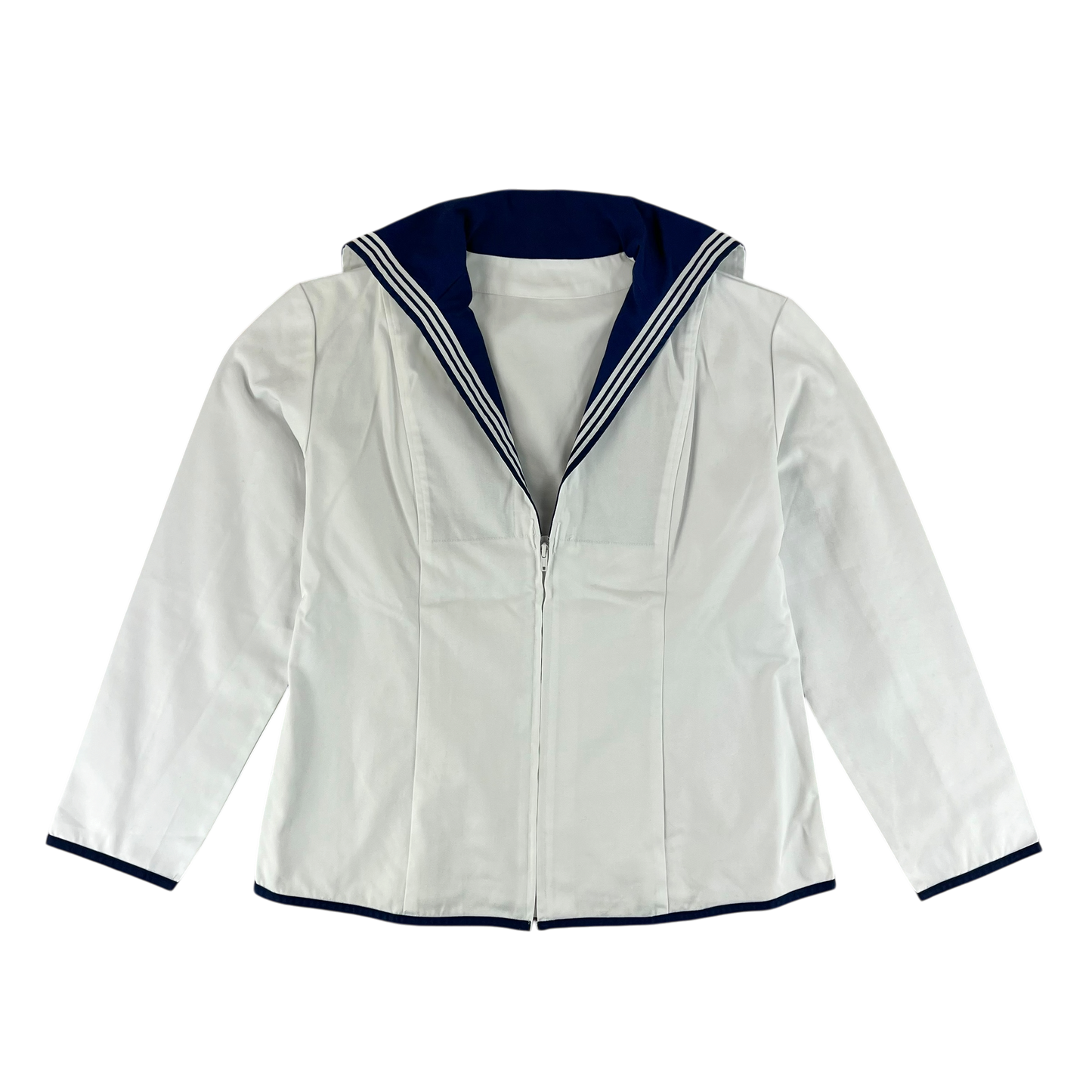 British Royal Navy Women's Class II White Jumper Sailor's Top - Large 170/108