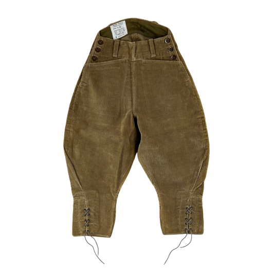 British Army WW2 Women's Land Army Corduroy Breeches - W26 SIZE 0