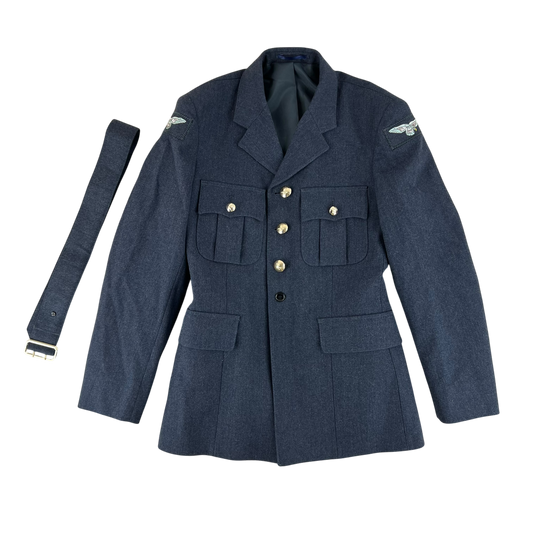 British Royal Air Force No. 1 Dress Jacket w/ Belt - Medium 92S