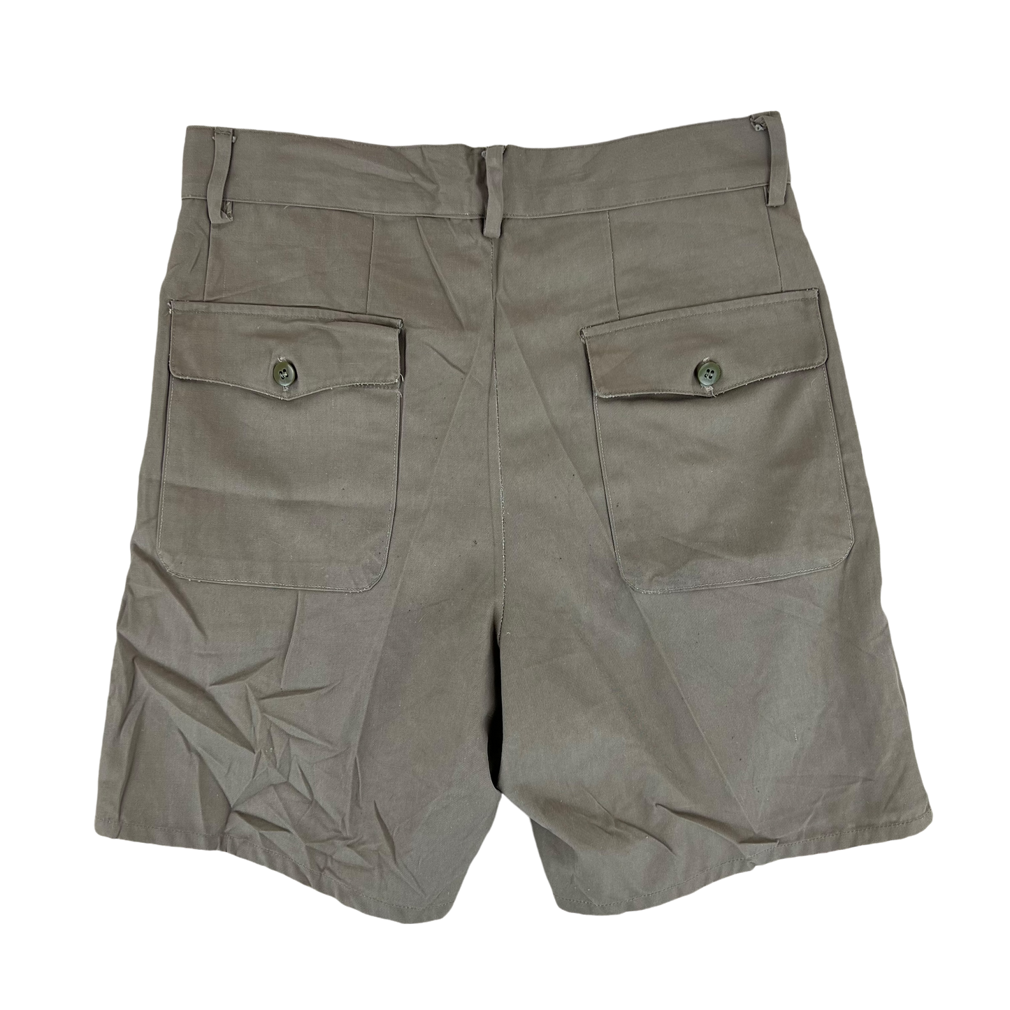 Italian Army Vintage Stone Chino Shorts - W29 L17