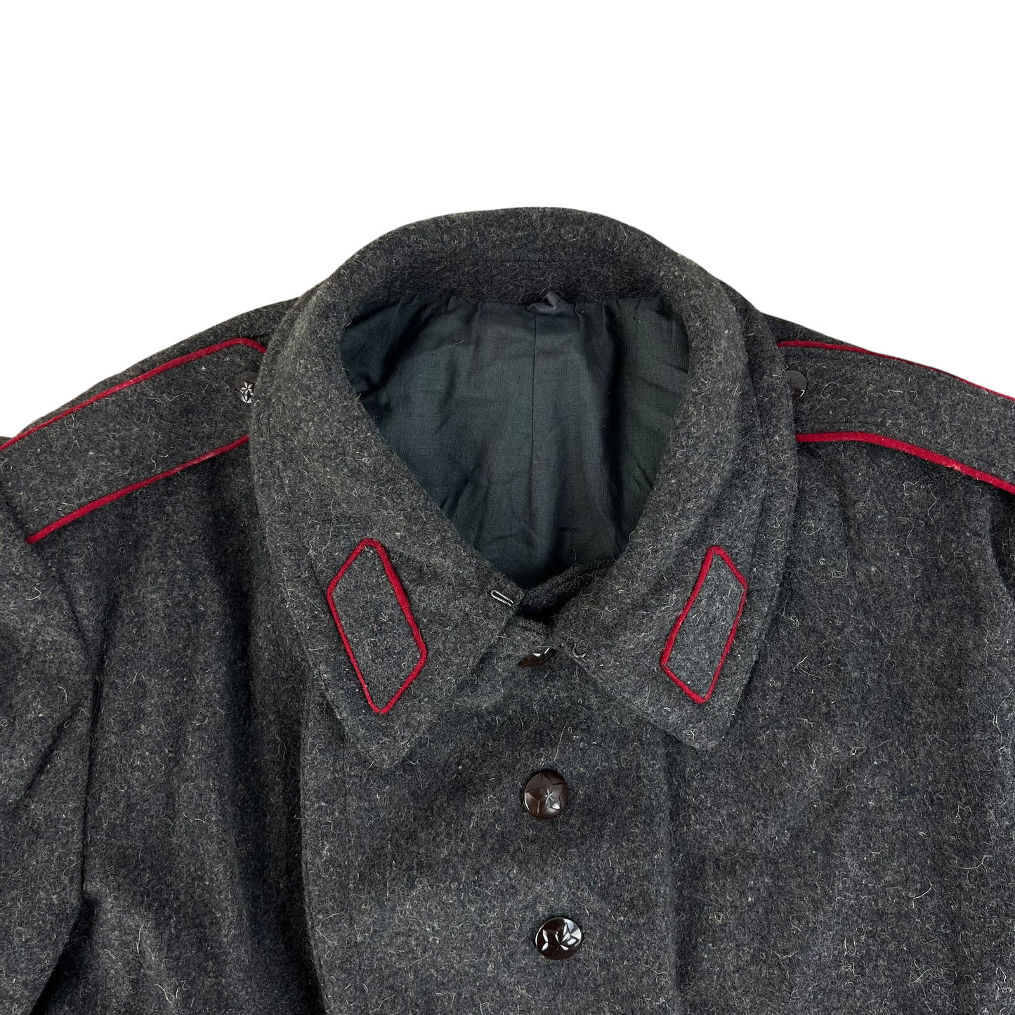 Bulgarian People's Army 70s Grey Wool Greatcoat - Large