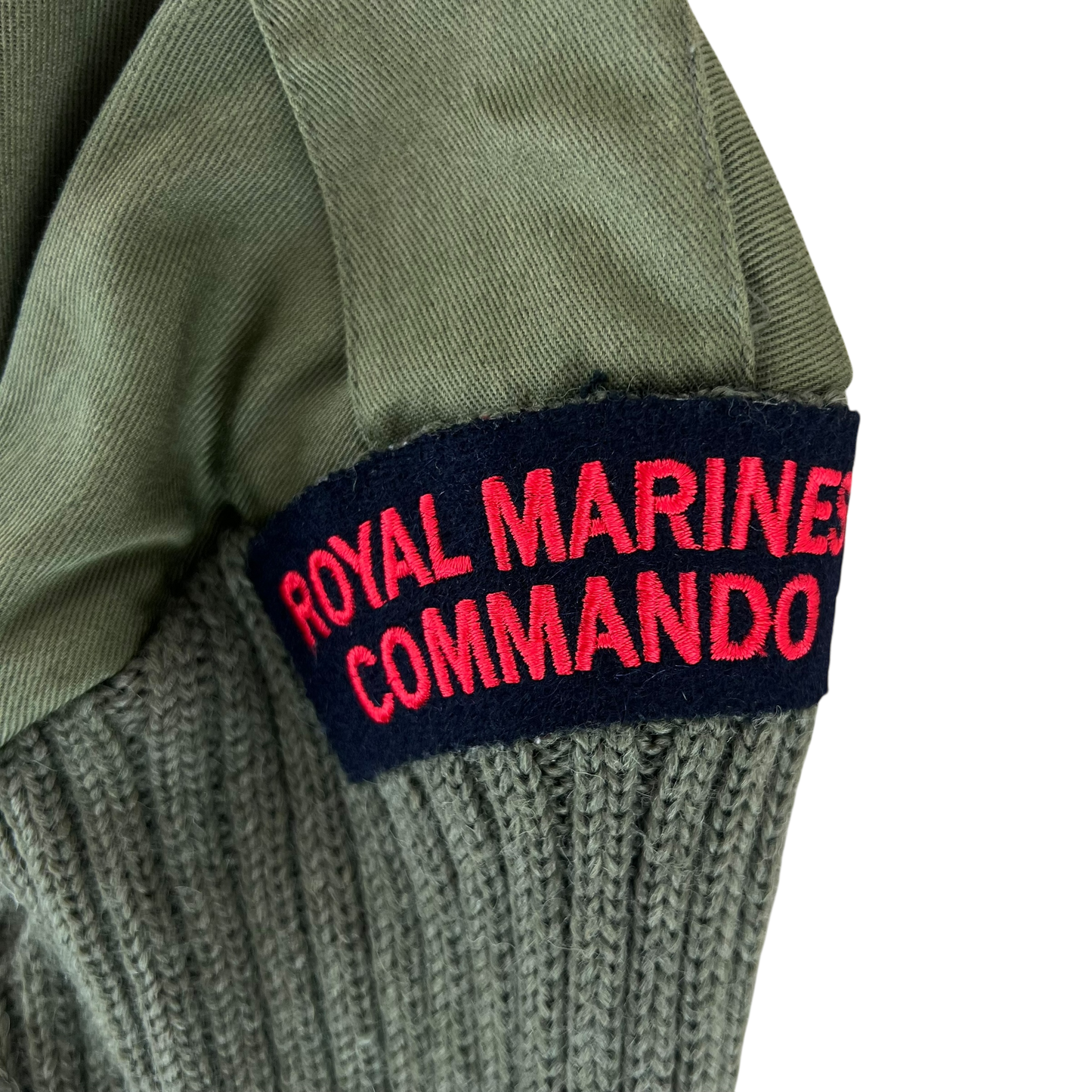British Army Olive Green Pullover Jumper - Royal Marines - Large 112cm