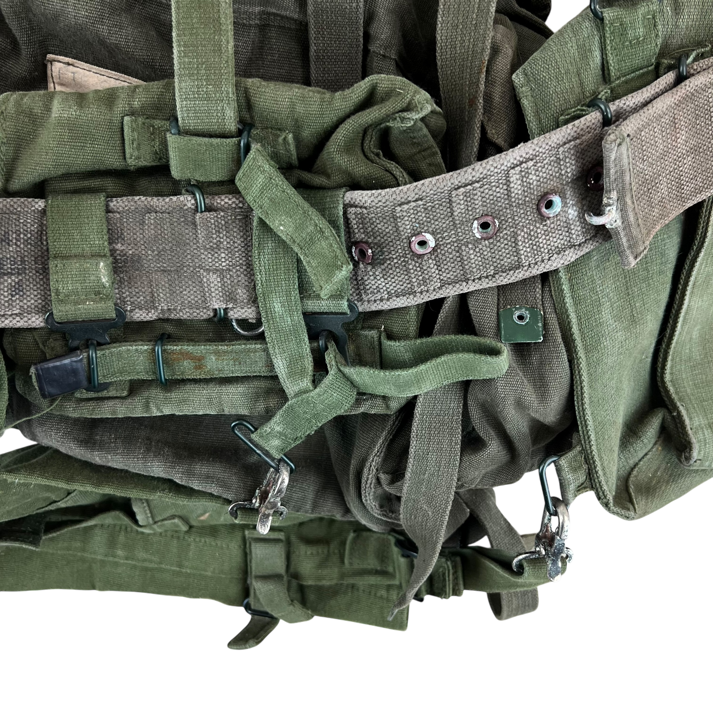 British Army 58 Pattern Webbing Yoke & Pouch Set - Medium