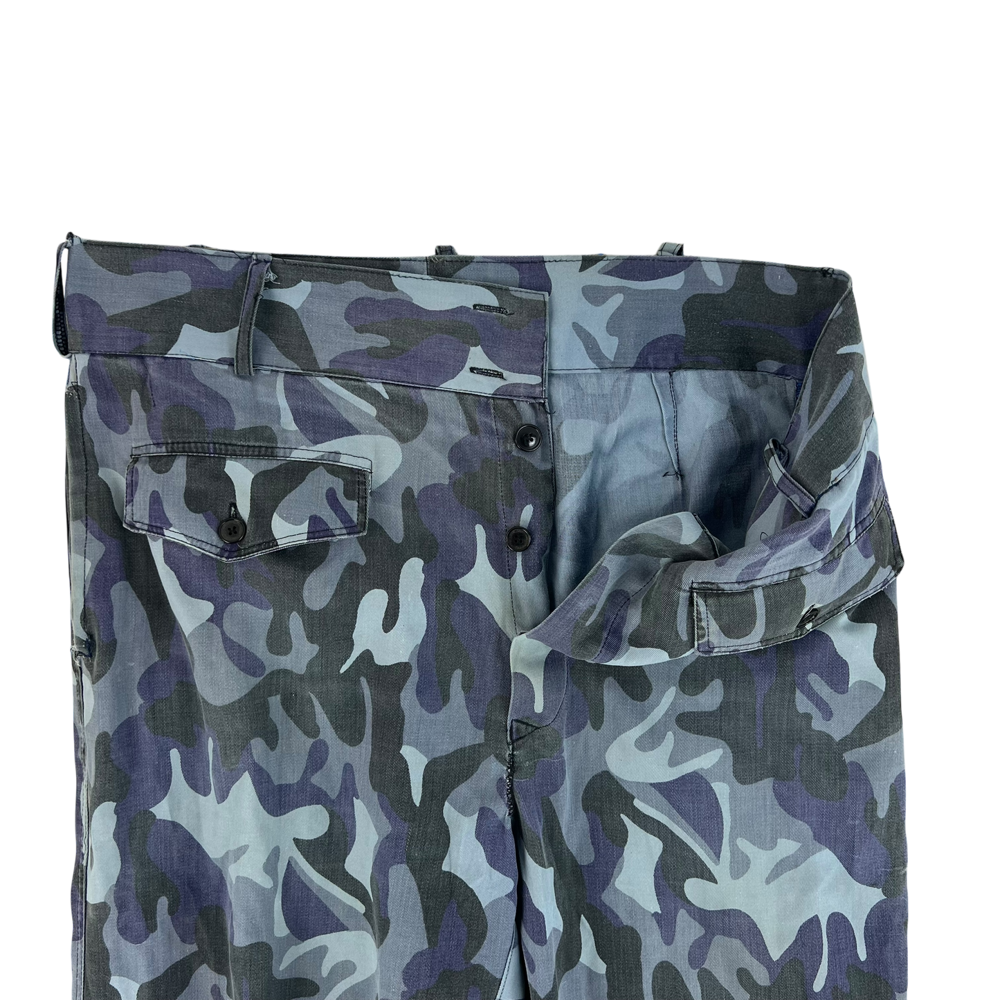 Romanian Army / Police M1990 Blue Leaf Camouflage Trousers - W36 L28.5