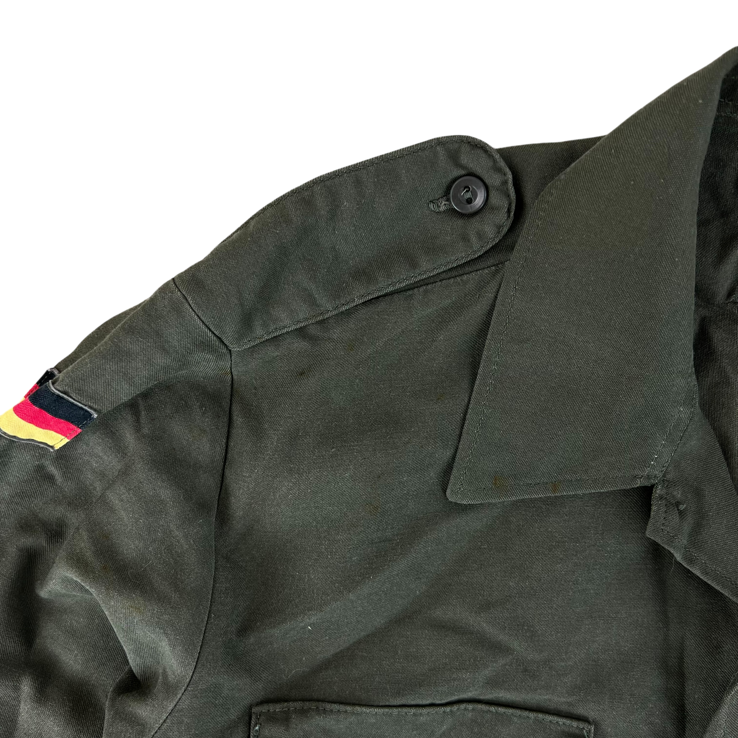 German Army Olive Green Long Sleeve Field Shirt - Large GrNr4